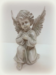 Bended KNee Angel from Lesher's Flowers, local St. Louis Florist since 1973