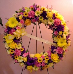 Loving Thoughts Wreath from Lesher's Flowers, local St. Louis Florist since 1973