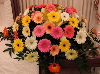 Gorgeous Gerbera Casket Spray
