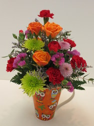 Give a Hoot Mug from Lesher's Flowers, local St. Louis Florist since 1973