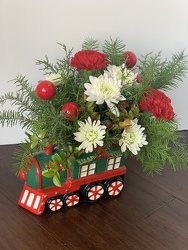 Holiday Train from Lesher's Flowers, local St. Louis Florist since 1973