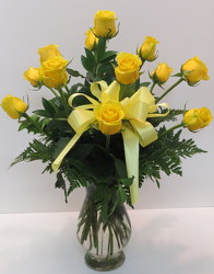 Yellow Roses from Lesher's Flowers, local St. Louis Florist since 1973