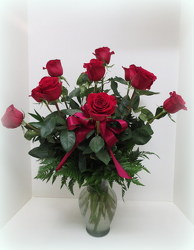 Red Long Stem Roses from Lesher's Flowers, local St. Louis Florist since 1973