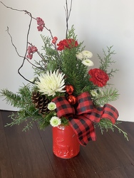 Rustic Reindeer from Lesher's Flowers, local St. Louis Florist since 1973