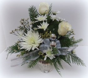 Silver Elegance from Lesher's Flowers, local St. Louis Florist since 1973