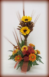 Sunflower Topiary from Lesher's Flowers, local St. Louis Florist since 1973