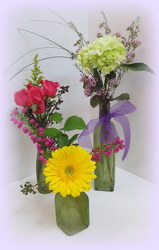 Three's a Charm from Lesher's Flowers, local St. Louis Florist since 1973