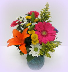 Turquoise Glow from Lesher's Flowers, local St. Louis Florist since 1973