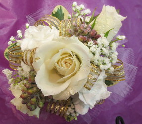 Wrist Corsage from Lesher's Flowers, local St. Louis Florist since 1973