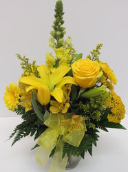 Yellow Sunshine from Lesher's Flowers, local St. Louis Florist since 1973