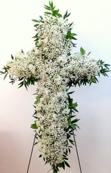 Delicate Cross from Lesher's Flowers, local St. Louis Florist since 1973