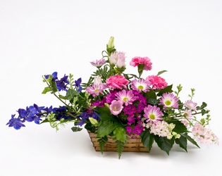 Lavender Countryside Basket from Lesher's Flowers, local St. Louis Florist since 1973