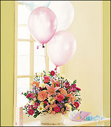 Birthday Balloon Basket