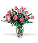 Birthday Roses with Eucalyptus