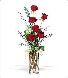 Six Red Roses