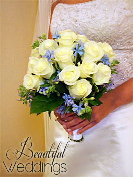 Beautiful wedding flowers, bridal bouquets, wedding reception flowers, cake flowers, bridesmaid bouquets, boutonnieres, corsages and more from Lesher's Flowers in St. Louis