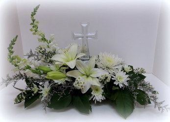 Crystal Cross from Lesher's Flowers, local St. Louis Florist since 1973