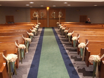 Hydrangea Aisle Decor' from Lesher's Flowers, local St. Louis Florist since 1973
