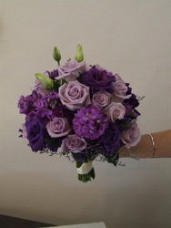 Lavender Bridal Bouquet from Lesher's Flowers, local St. Louis Florist since 1973