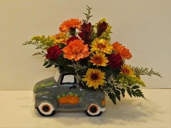 Harvest Truck from Lesher's Flowers, local St. Louis Florist since 1973