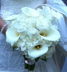 Calla Lily Bridal Bouquet from Lesher's Flowers, local St. Louis Florist since 1973