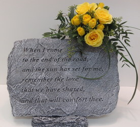 Large Memorial Stone from Lesher's Flowers, local St. Louis Florist since 1973