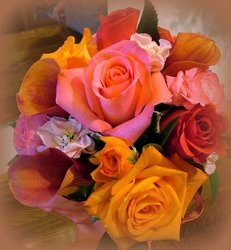 Soft Autumn Bridal from Lesher's Flowers, local St. Louis Florist since 1973