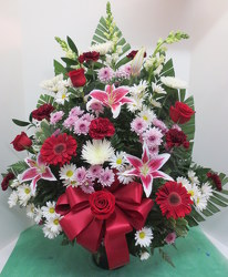 Stargazer Remembrance from Lesher's Flowers, local St. Louis Florist since 1973